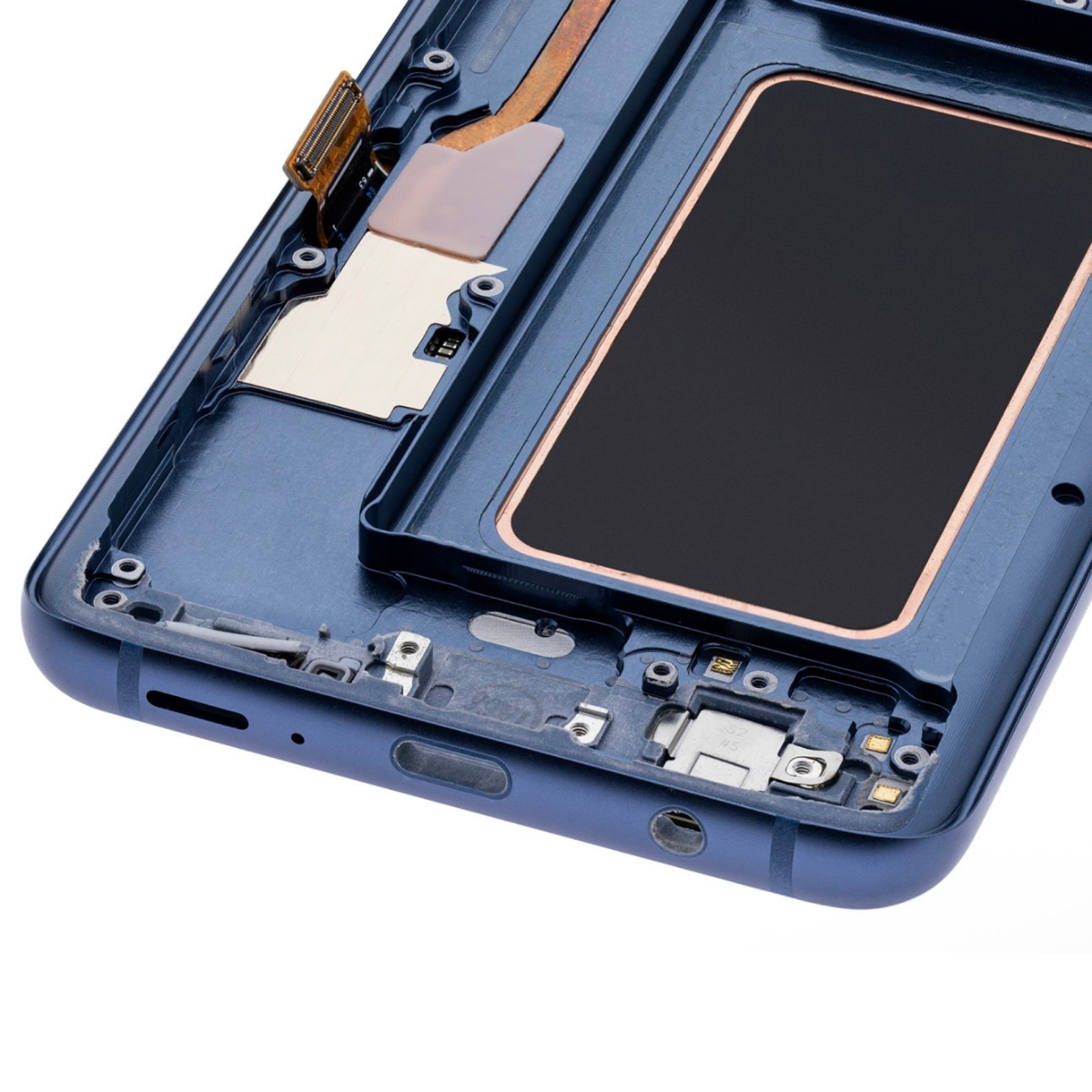 Samsung Galaxy S9 Plus Coral Blue Screen With Frame