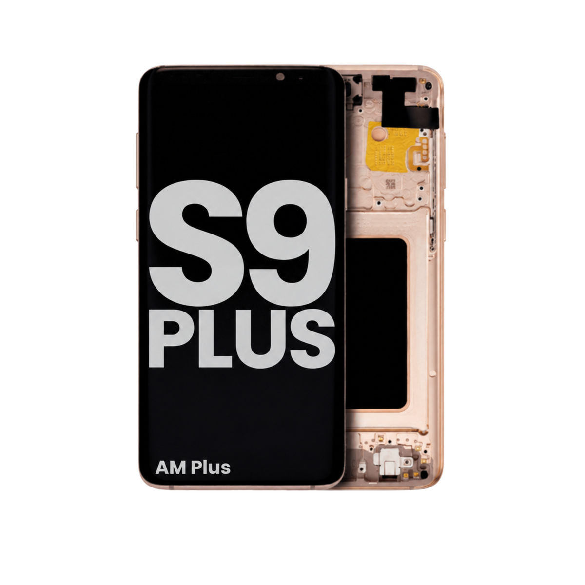 Samsung Galaxy S9 Plus Sunrise Gold OLED Assembly With Frame