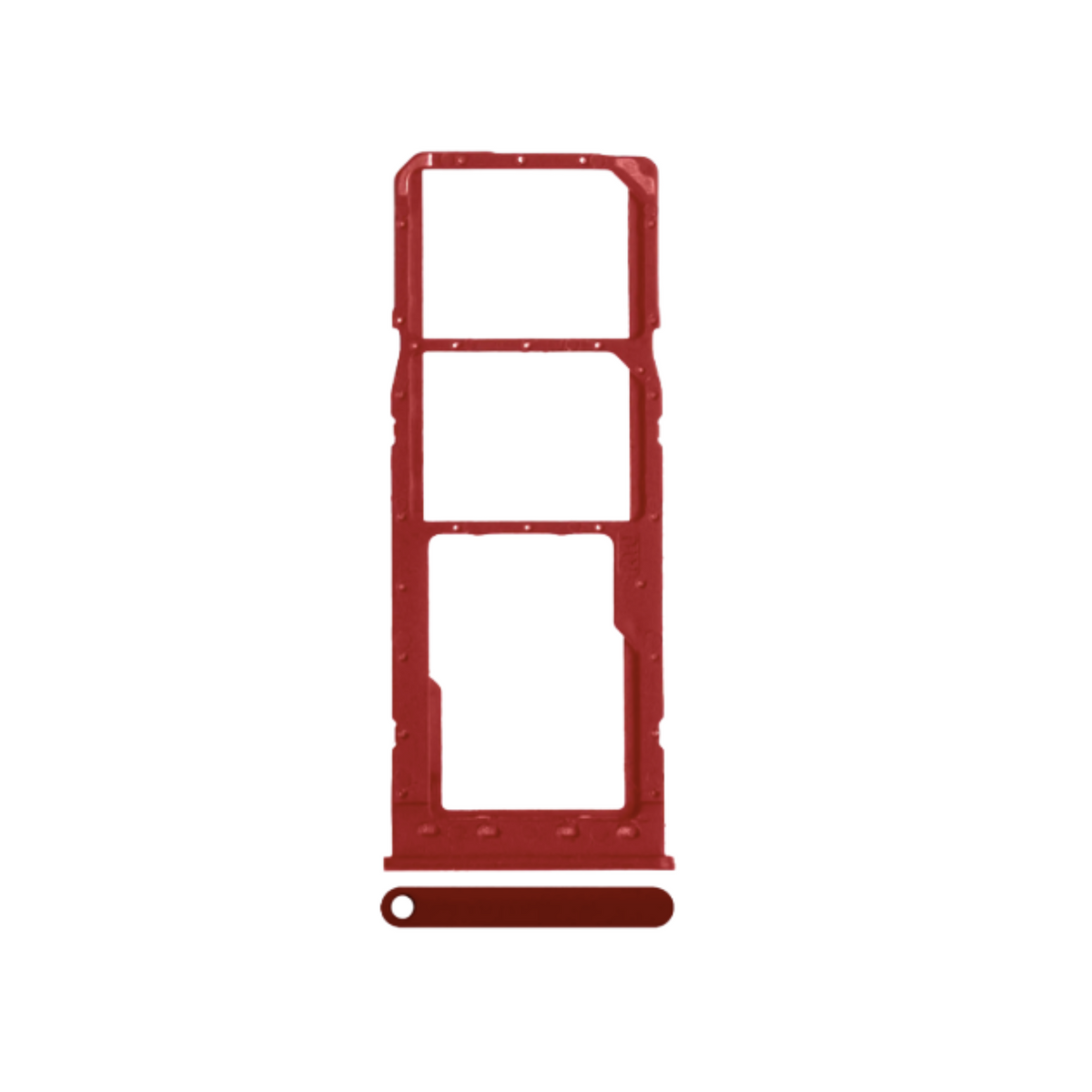 Samsung Galaxy A10 Dual SIM Card Tray - Red