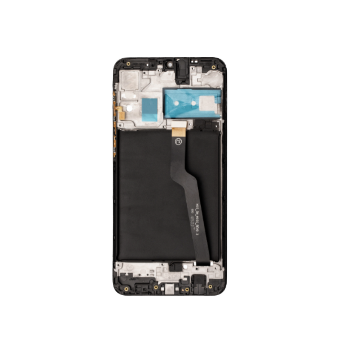 Back View of Samsung Galaxy A10 LCD Assembly With Frame Single SIM