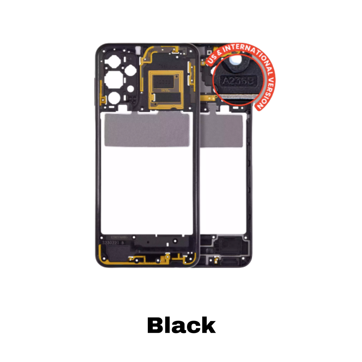 Galaxy A23 5G Mid-Frame Housing – Black