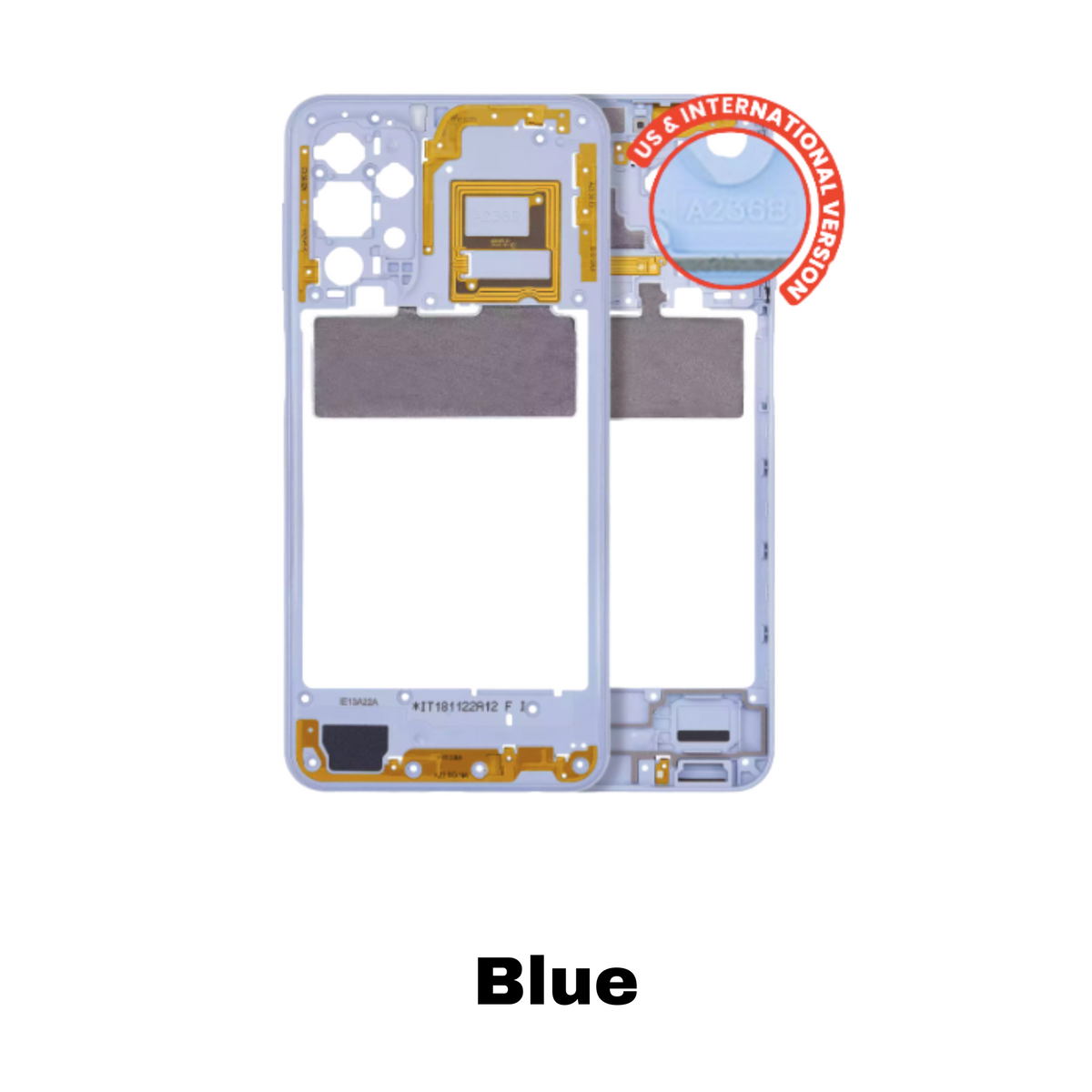 Galaxy A23 5G Mid-Frame Housing – Blue