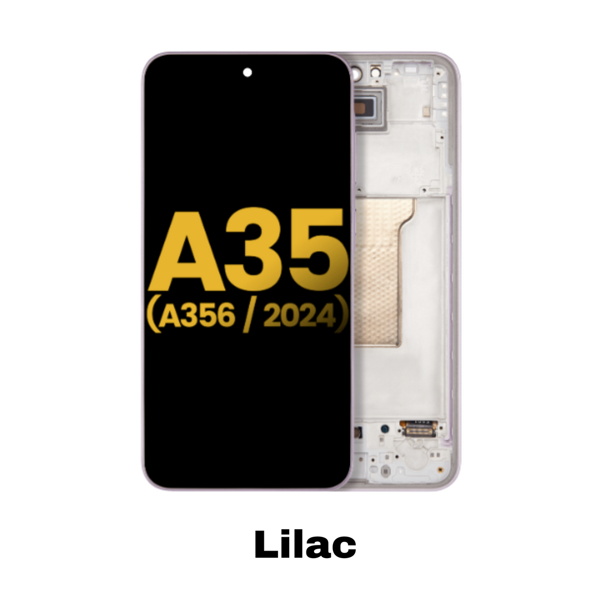 Samsung Galaxy A35 5G OLED Assembly With Frame Lilac
