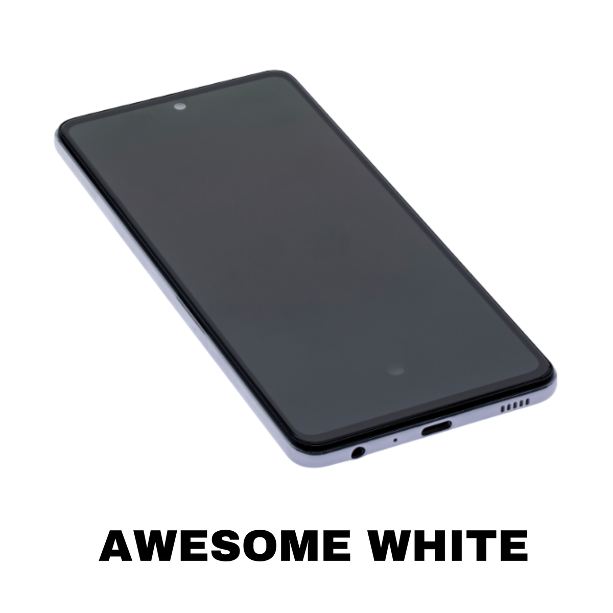 Samsung A52 Aftermarket screen repair Awesome White
