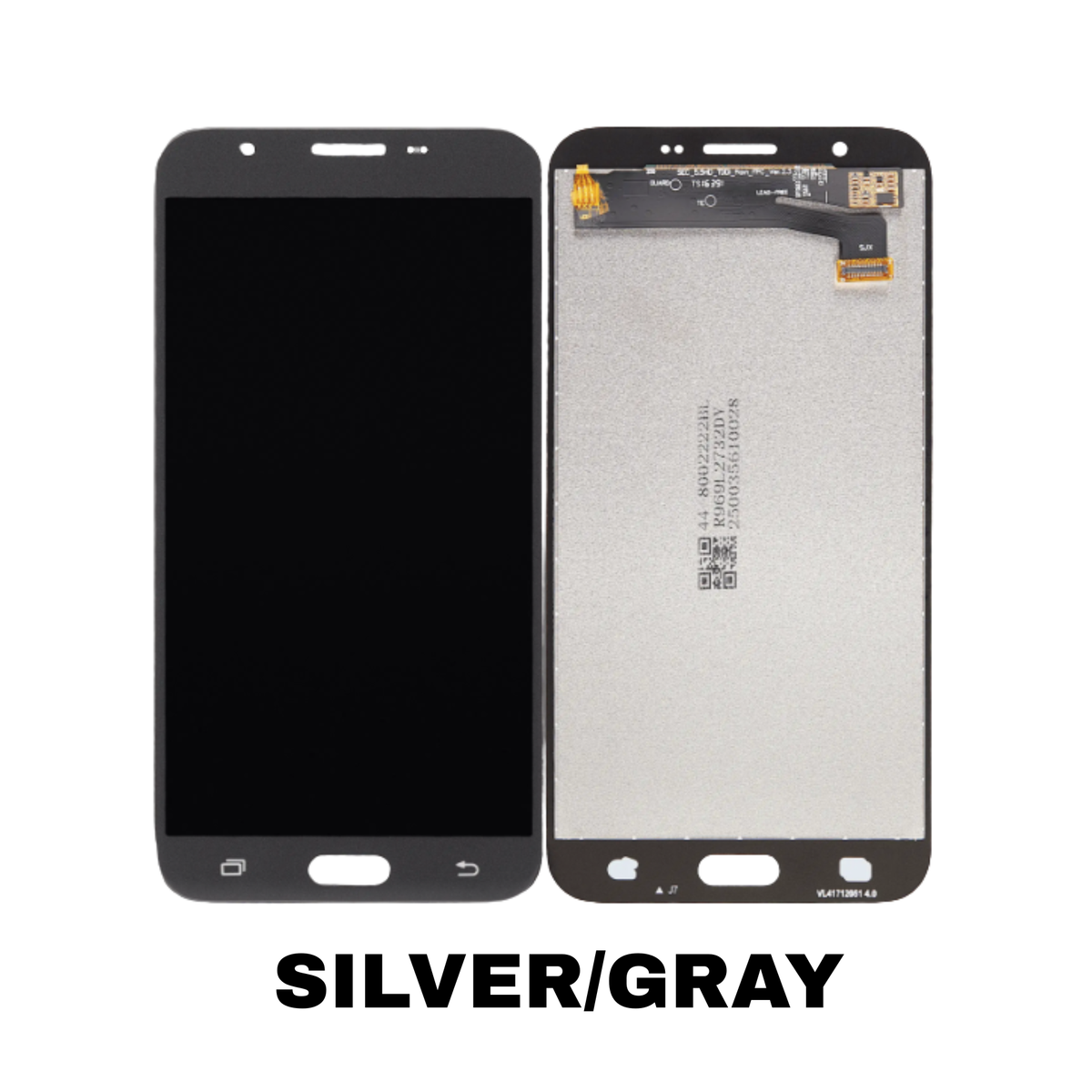 Samsung Galaxy J7 OEM LCD screen replacement Silver/Gray
