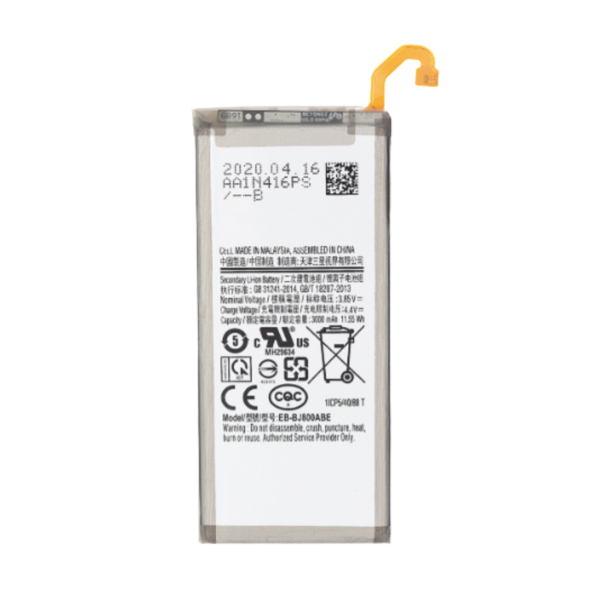 Samsung Galaxy J8 replacement battery EB-BJ800ABE