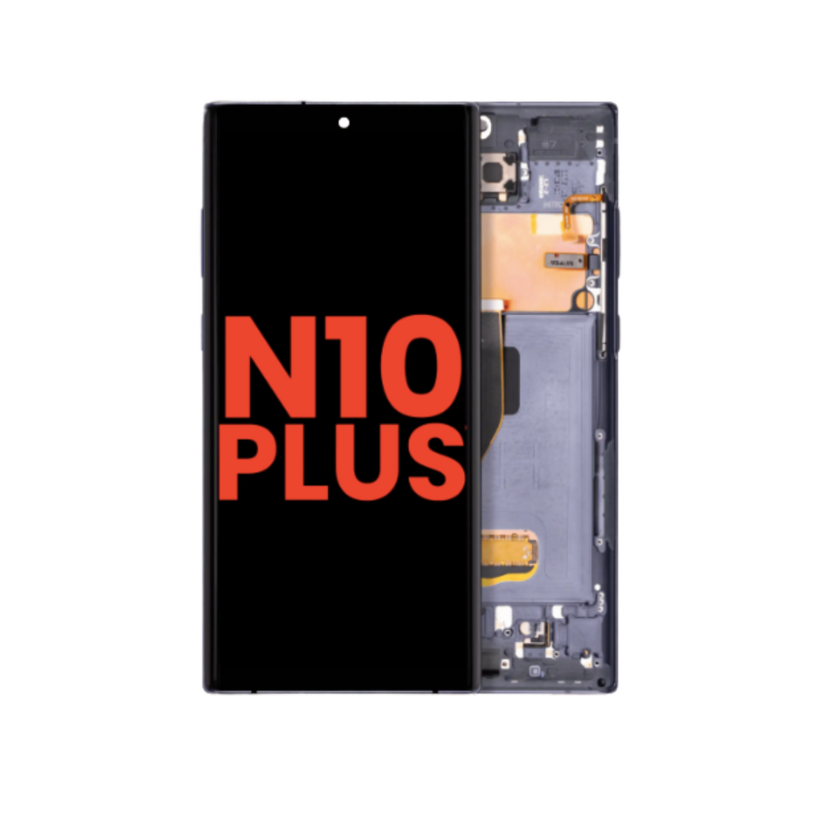 Samsung Galaxy Note 10 Plus OLED assembly with frame Aftermarket Plus