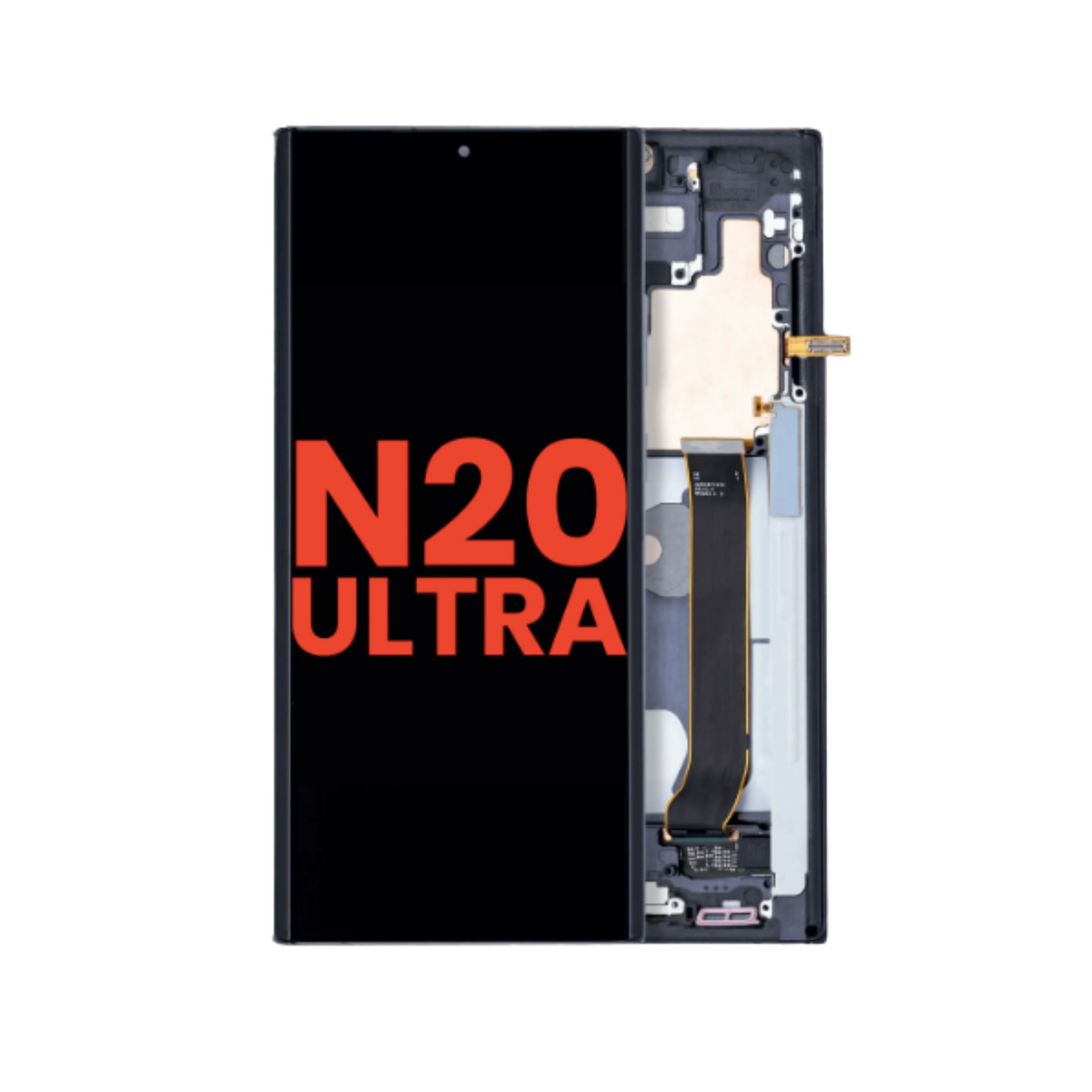 Samsung Note 20 Ultra 5G Aftermarket Plus OLED display with frame