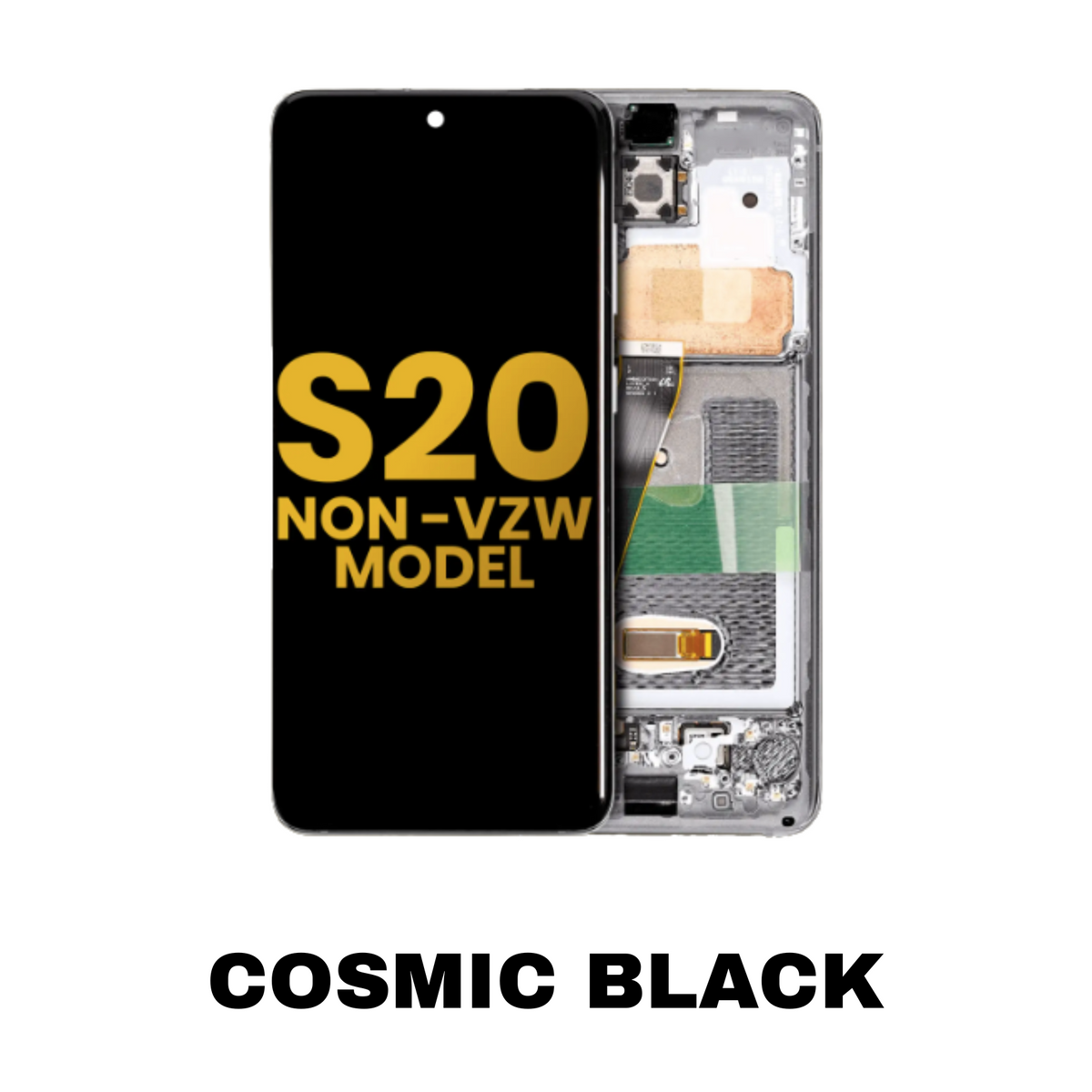 Samsung Galaxy S20 5G OLED repair assembly Cosmic Black