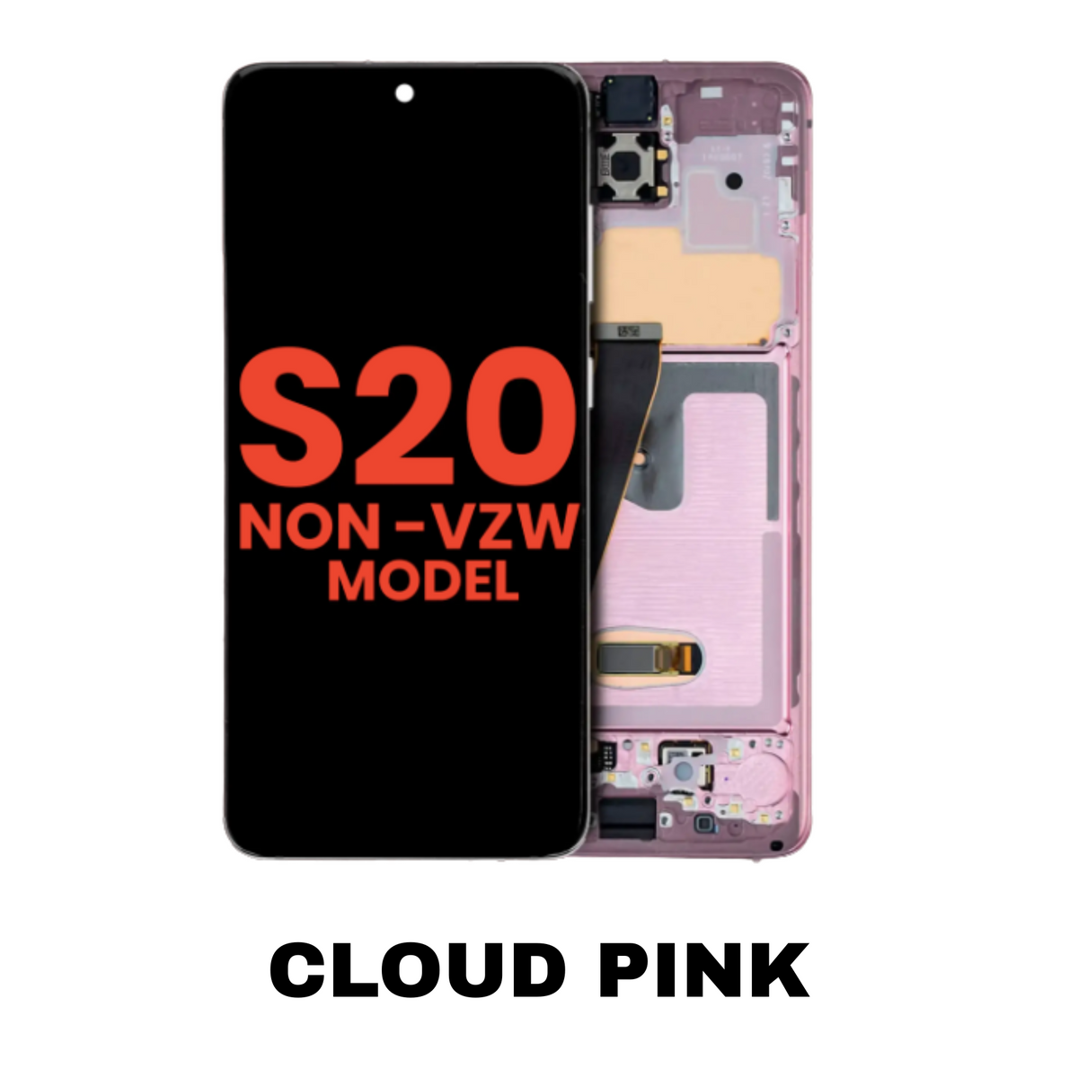 Samsung Galaxy S20 5G OLED screen replacement Cloud Pink