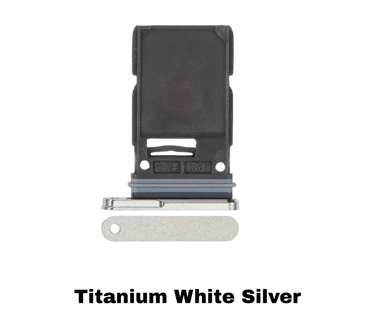 Samsung Galaxy S25 Ultra Single Sim Card Tray Titanium White Silver