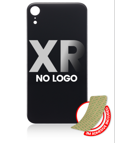 iPhone XR Back Glass Replacement (No Logo / Large Camera Hole) Space Grey