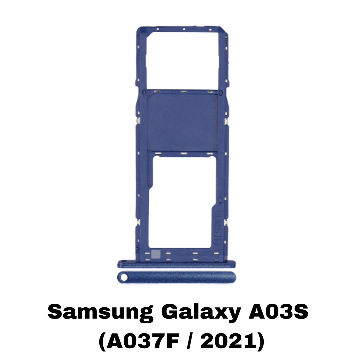 Samsung Galaxy A03S (A037F / 2021) Single Sim Card Tray (Blue)