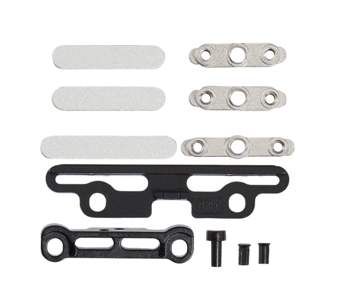 iPad Pro 11" 5th Gen (2024) / Pro 13" 7th Gen (2024) Full Button And Bracket Set (11 Piece Set) (Silver)