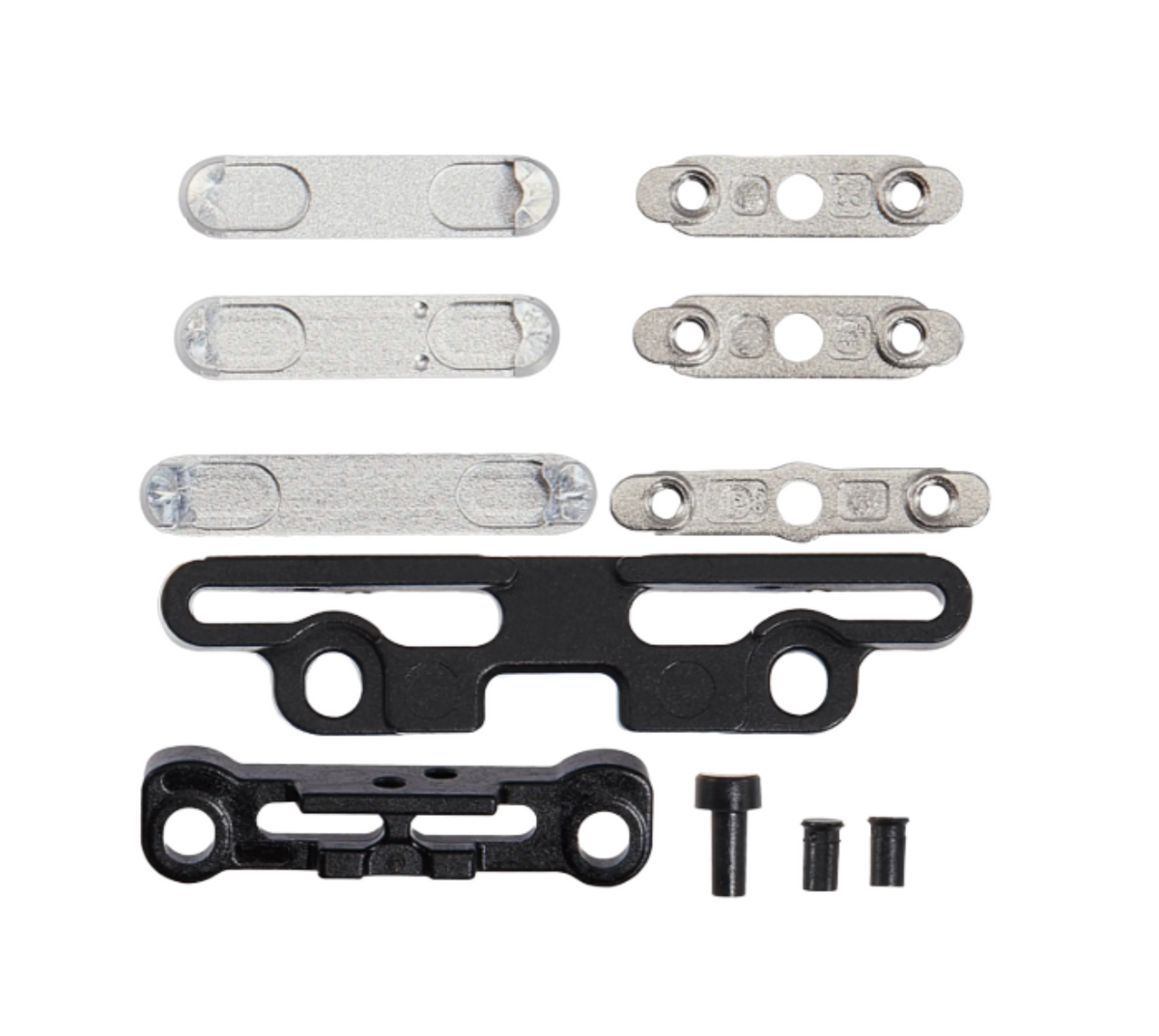 iPad Pro 11" 5th Gen (2024) / Pro 13" 7th Gen (2024) Full Button And Bracket Set (11 Piece Set) (Silver)