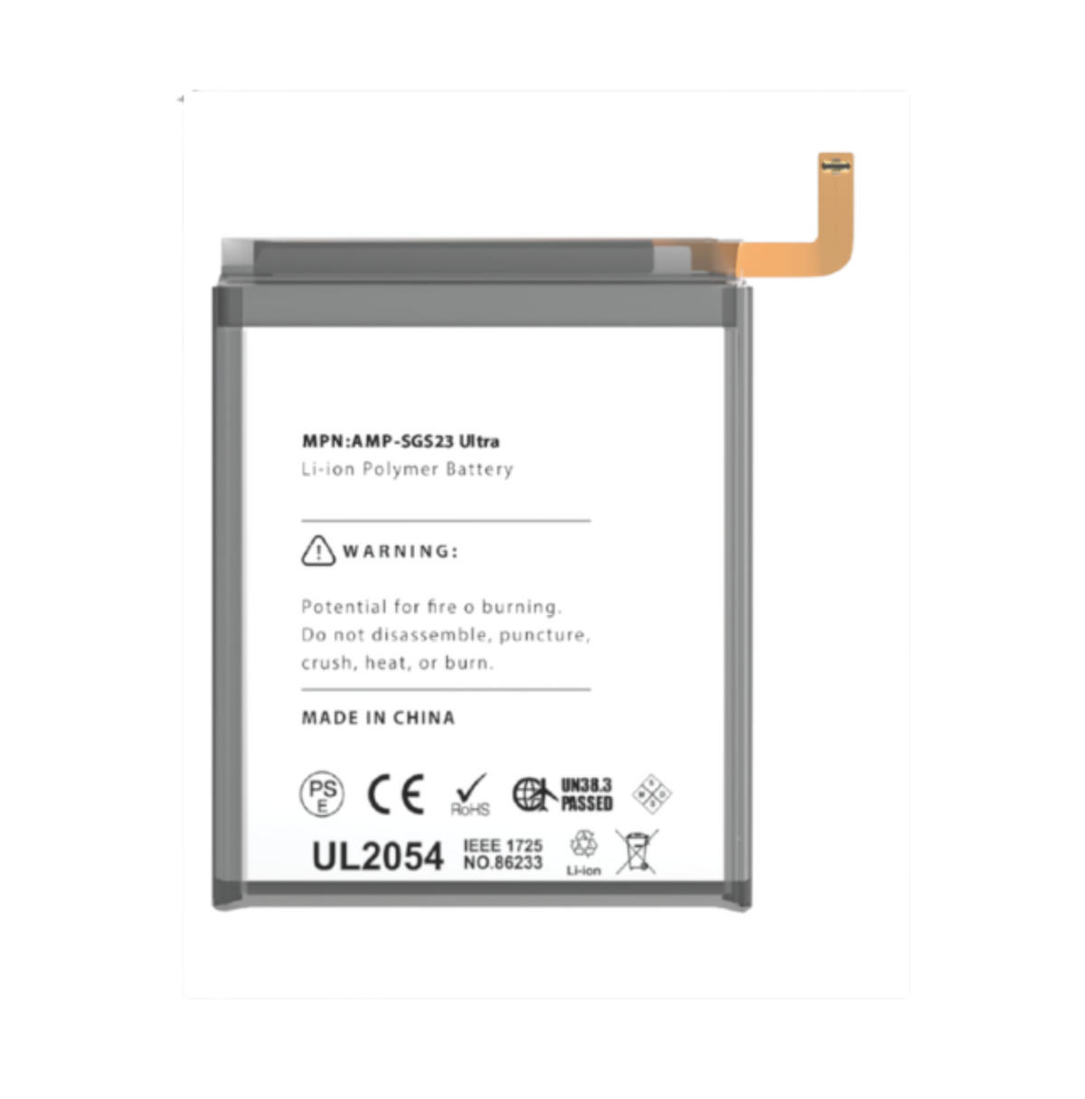Replacement Battery Compatible For Samsung Galaxy S23 Ultra