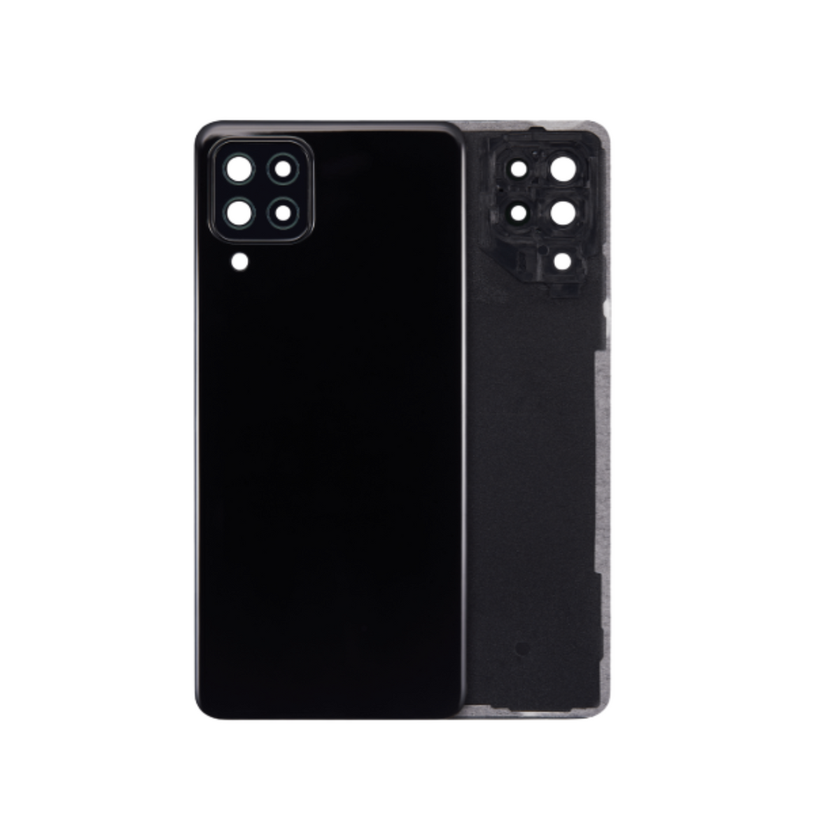 Samsung Galaxy A22 4G (A225 / 2021) Back cover Glass With Camera Lens (Black)