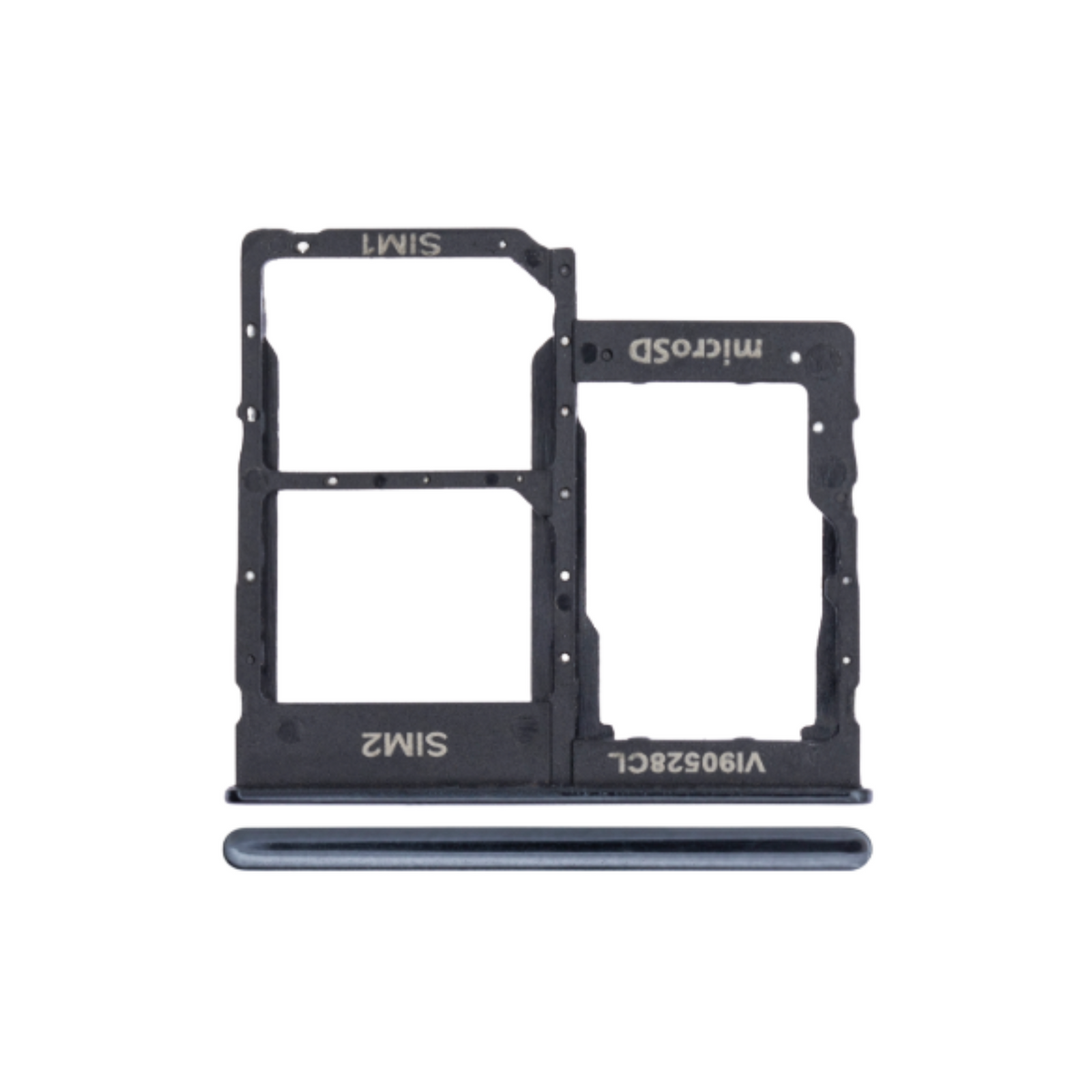 Samsung Galaxy A40 (A405 / 2019) Dual Sim Card Tray (Black)