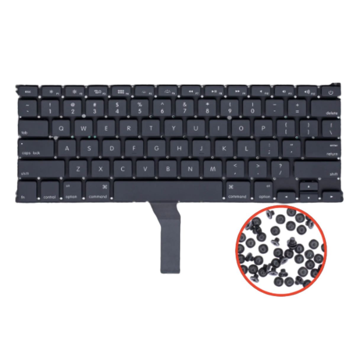 MacBook Air 13" (A1466) / (A1369 / Mid 2011) Keyboard W/ Backlight & Screws