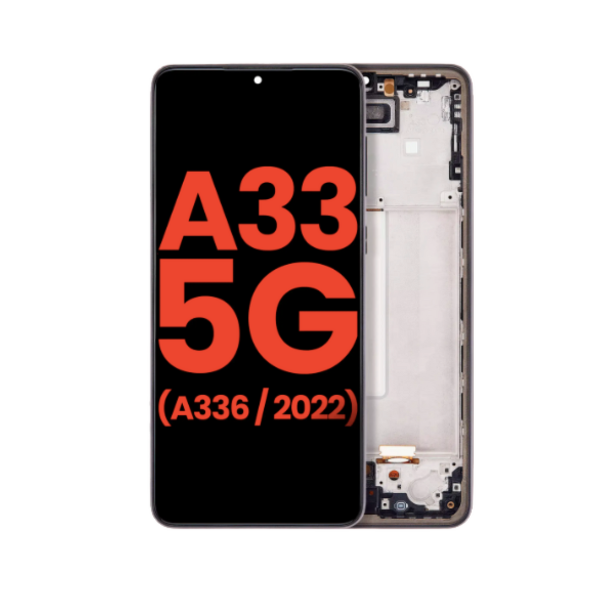 Samsung Galaxy A33 (A336/2022) OLED Screen Replacement Assembly with Frame (Aftermarket Plus)