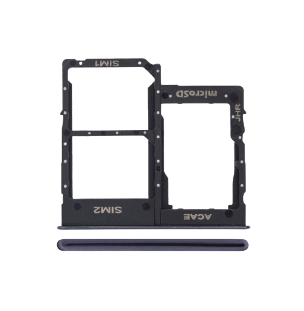 Samsung Galaxy A20E (A202 / 2019) Dual Sim Card Tray (Black)