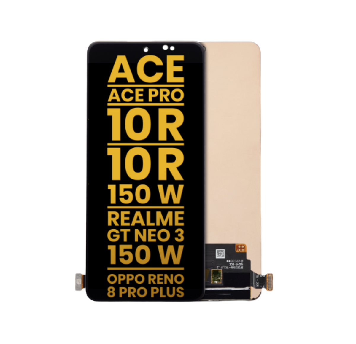 OnePlus Ace / Ace Pro / 10R / 10R 150W/ Realme GT Neo 3 / Realme GT Neo 3 150W / Oppo Reno8 Pro Plus OLED Assembly Without Frame