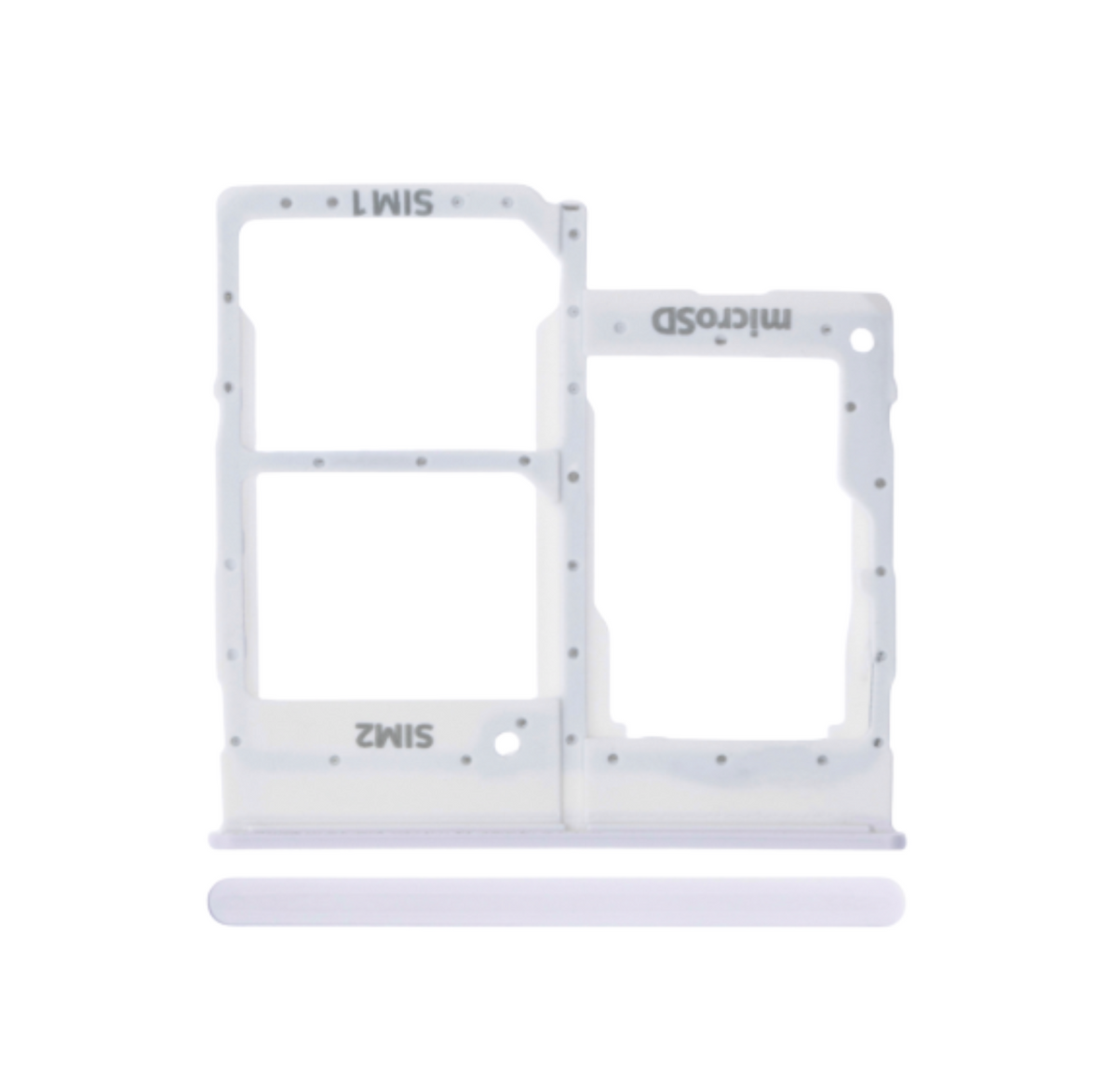 Samsung Galaxy A20E (A202 / 2019) Dual Sim Card Tray (White)