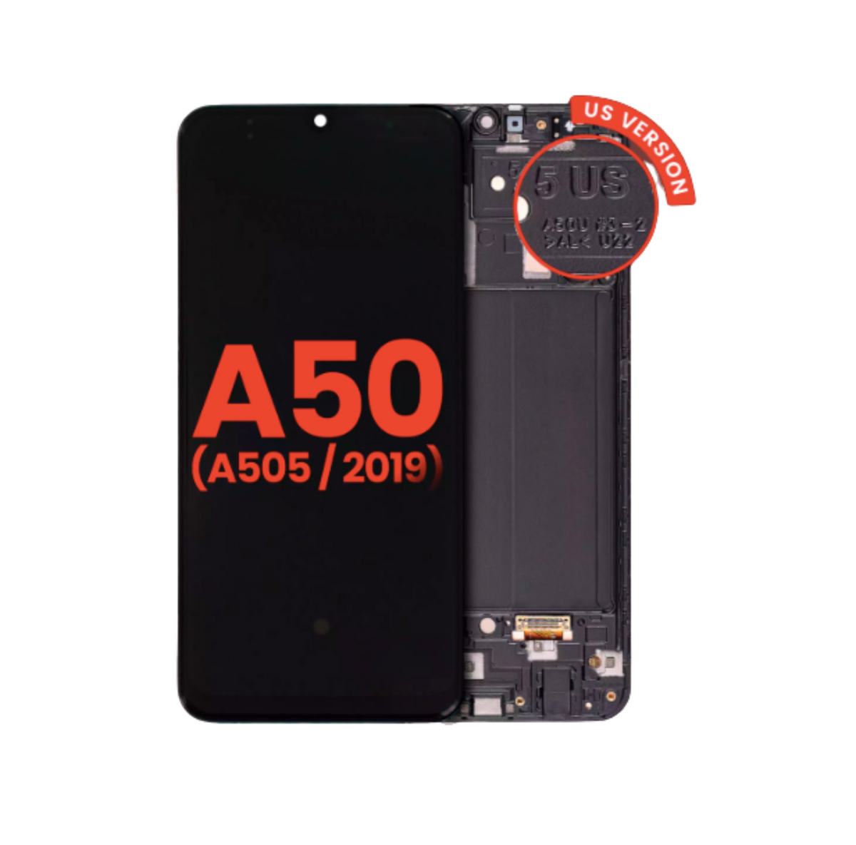 Samsung Galaxy A50 (A505 / 2019) OLED Assembly with Frame (US Version) (All Colors).