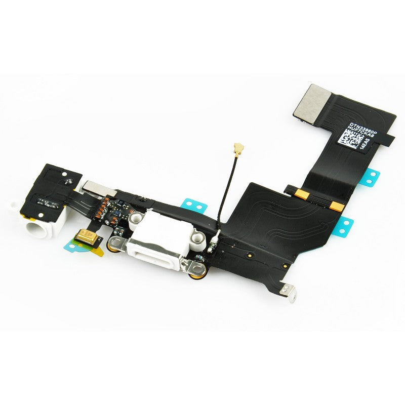 iPhone 5 Charging Port & Audio Jack Flex Cable - White