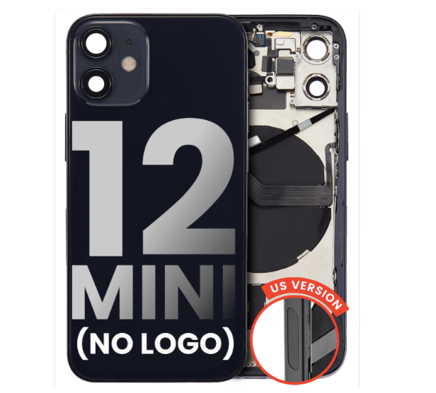 iPhone 12 Mini Back Housing with Small Components Pre-Installed (US Version) (No Logo)