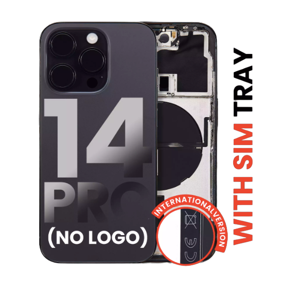 iPhone 14 Pro Back Housing with Small Pre-Installed (International Version) (No Logo)