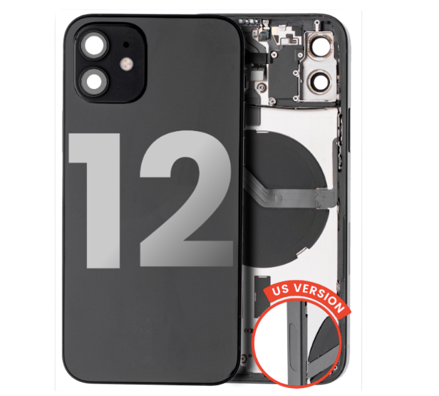 iPhone 12 Back Housing with Small Components Pre-Installed (US Version) (Used OEM Pull: Like New)