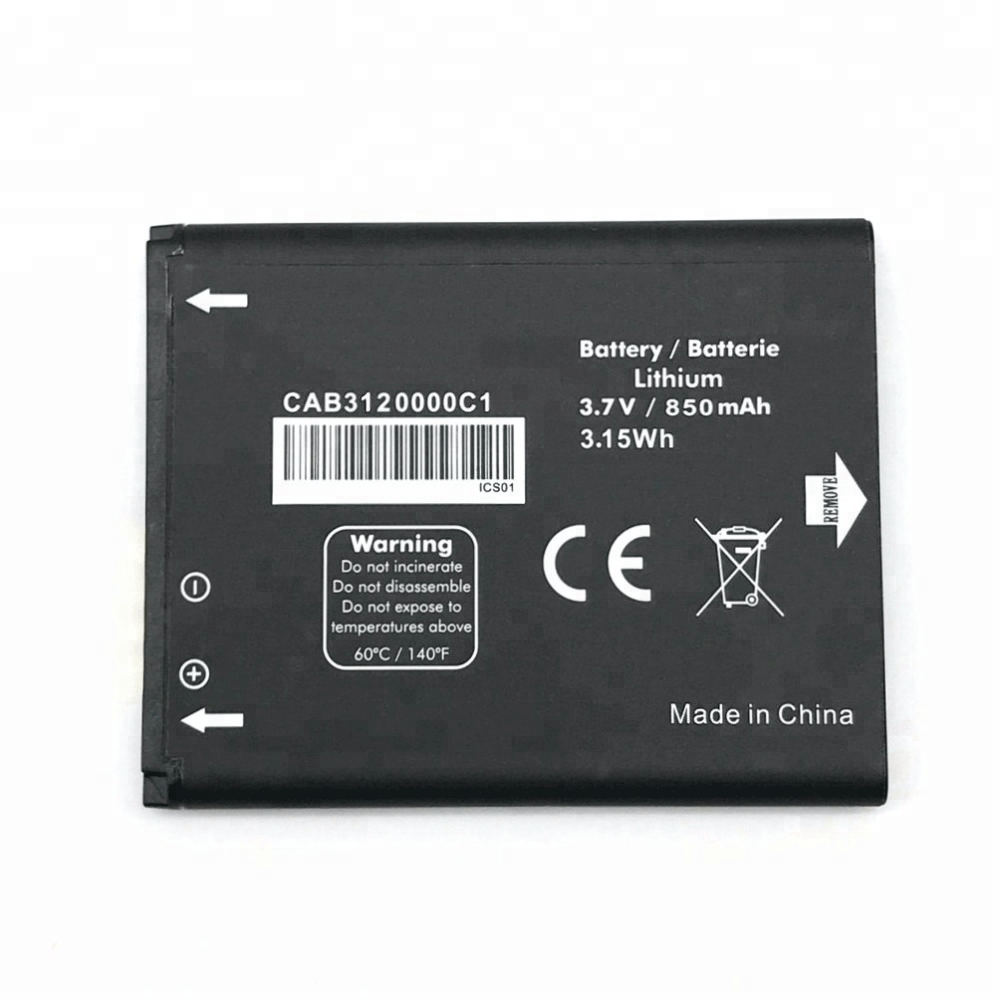 Alcatel One Touch Tracfone CAB3120000C1 3.7V Lithium Battery 850 mAh