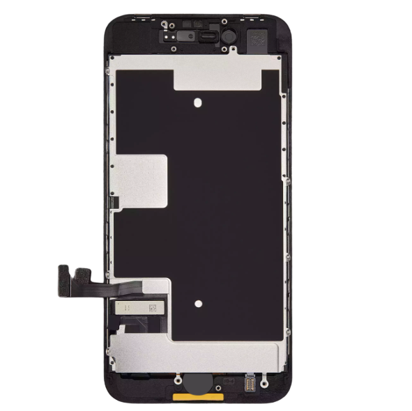 iPhone 8 / SE (2020 / 2022) Screen Assembly with Steel Plate - Black (Aftermarket)