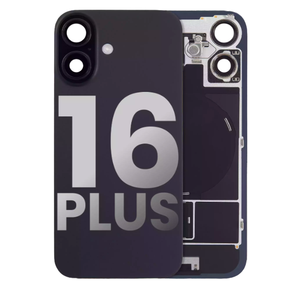 iPhone 16 Plus Back Glass with Steel Plate with Wireless NFC Charging MagSafe Magnet & Flashlight Flex (Used OEM Pull: Like New)