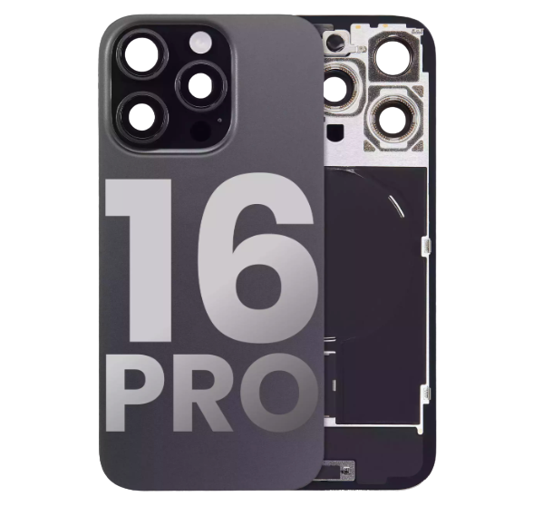 iPhone 16 Pro Back Glass with Steel Plate with Wireless NFC Charging MagSafe Magnet & Flashlight Flex (Used OEM Pull: Like New)