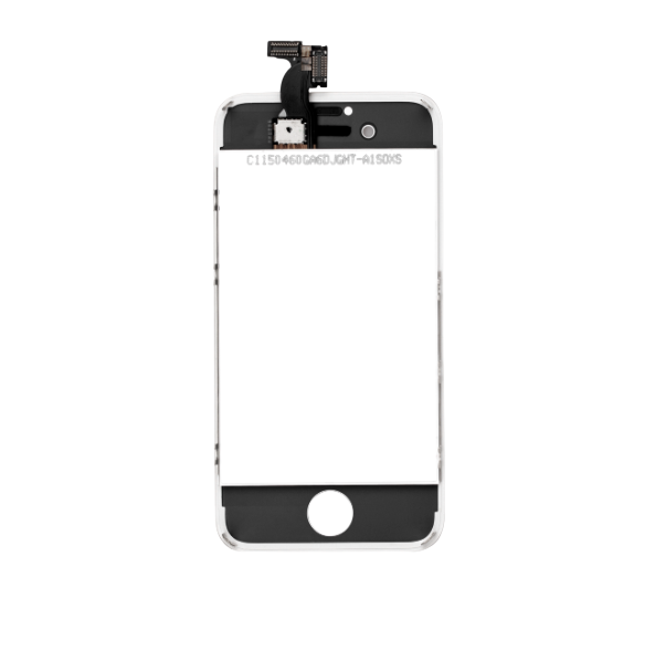 iPhone 4 Screen Assembly with Steel Plate - White