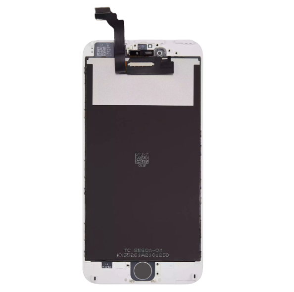 iPhone 6 Plus Screen Assembly with Steel Plate - White (Aftermarket)