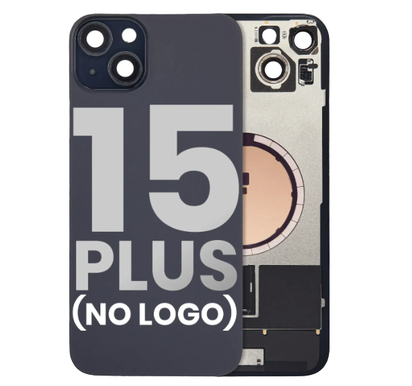 iPhone 15 Plus Back Glass with Steel Plate with MagSafe Magnet Pre-Installed (No Logo)