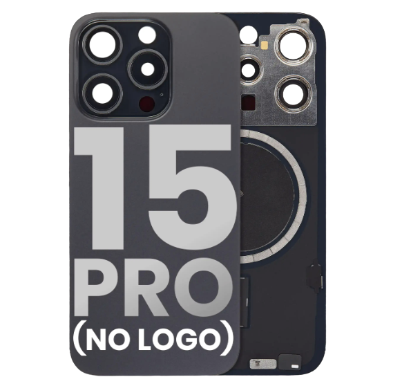 iPhone 15 Pro Back Glass with Steel Plate with MagSafe Magnet Pre-Installed (No Logo)