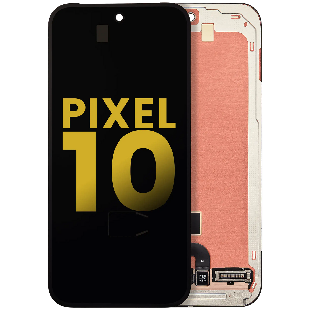 Google Pixel 10 OEM refurbished OLED assembly with frame and fingerprint sensor – cover