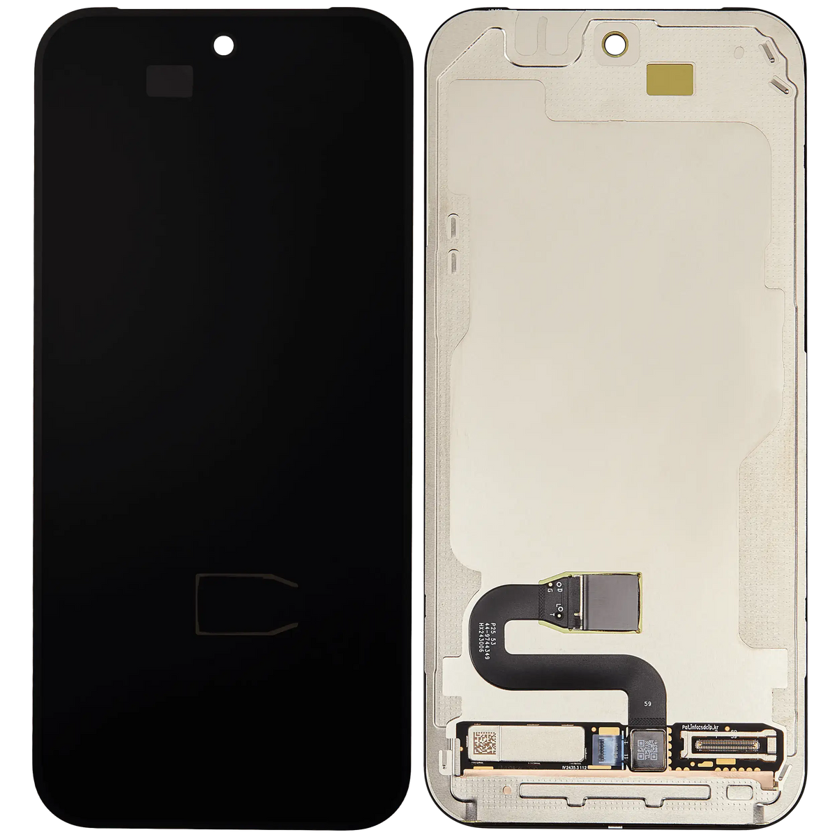 Google Pixel 10 Pro OEM refurbished OLED assembly with frame and fingerprint sensor – detail 1