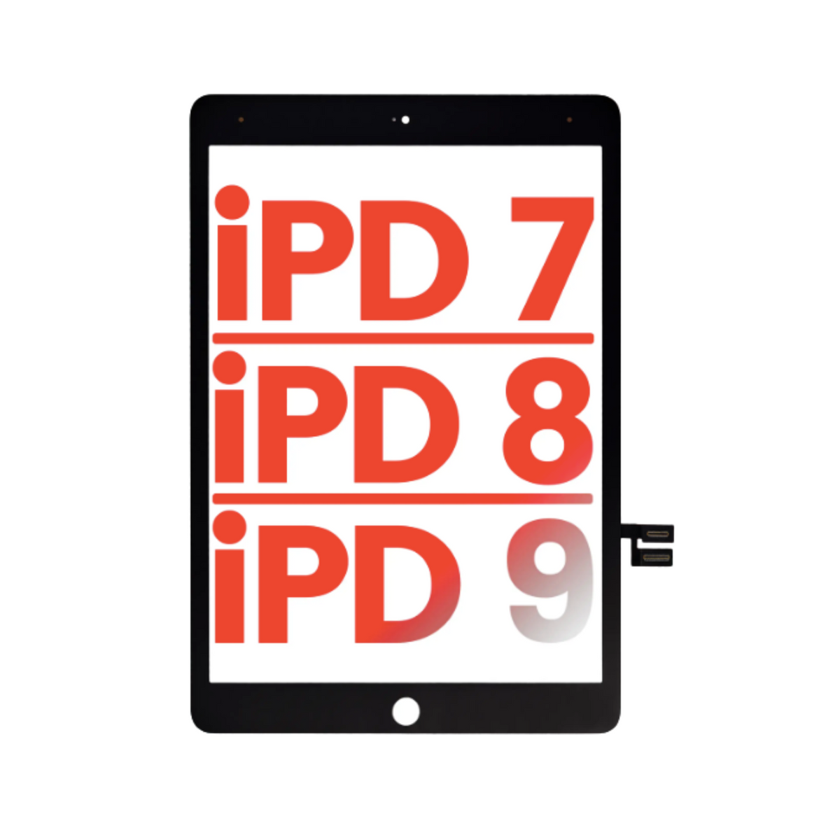 iPad 7 / 8 / 9 Digitizer Replacement Black