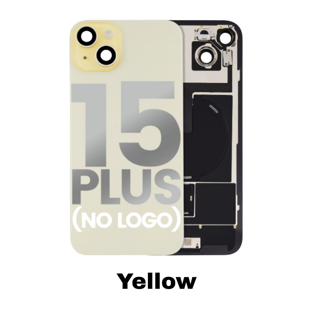 MagSafe NFC Flex Back Glass iPhone 15 Plus - Yellow
