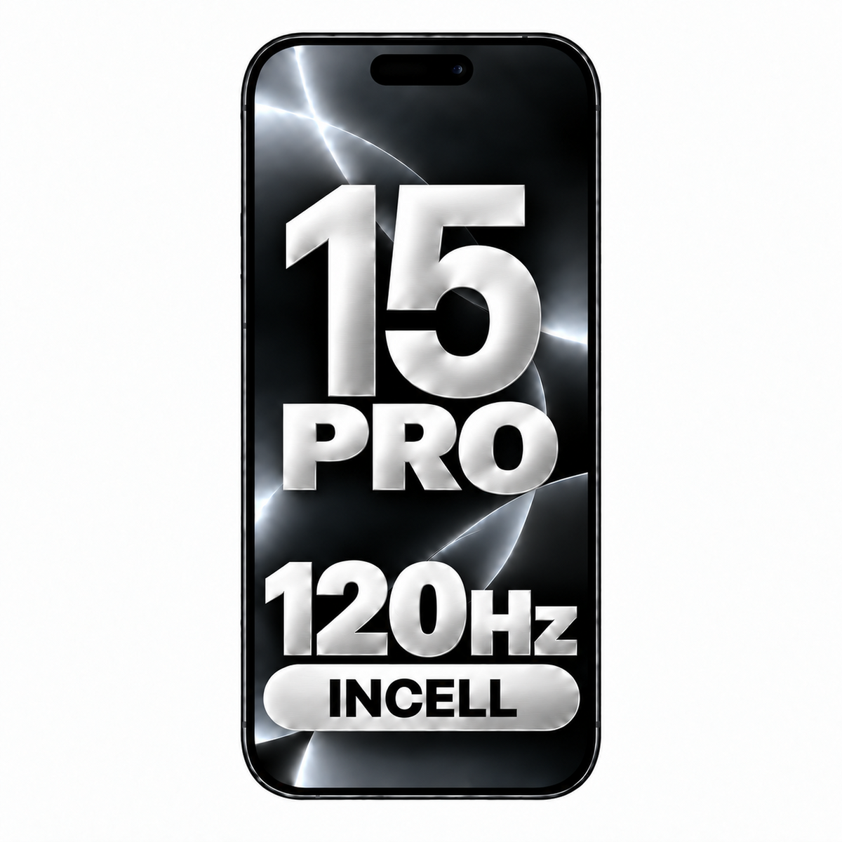 iPhone 15 Pro Screen Replacement LCD with Digitizer and Steel Plate