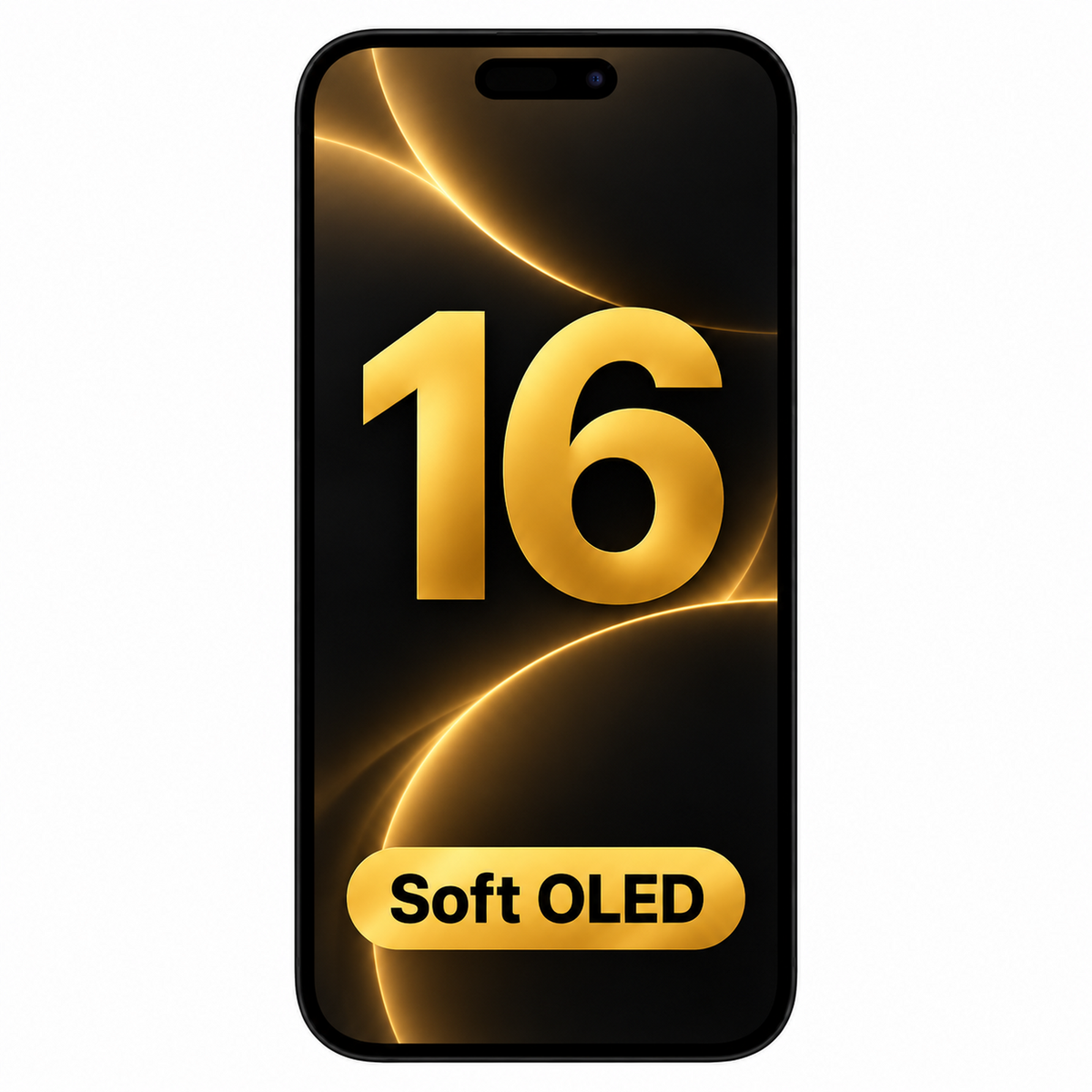 iPhone 16 Soft OLED screen replacement assembly