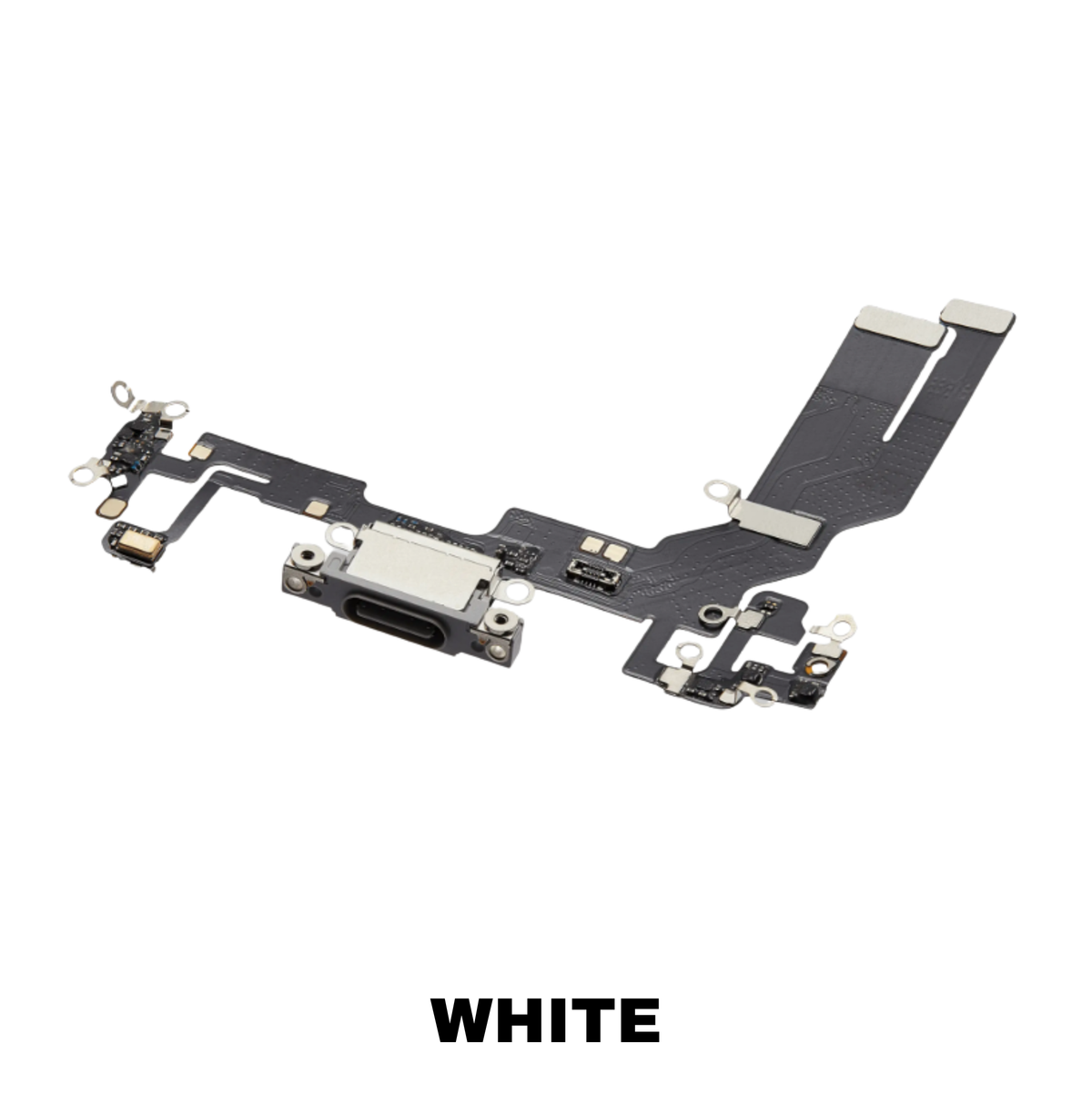 iPhone 16e 17e Charging Port Flex Cable White