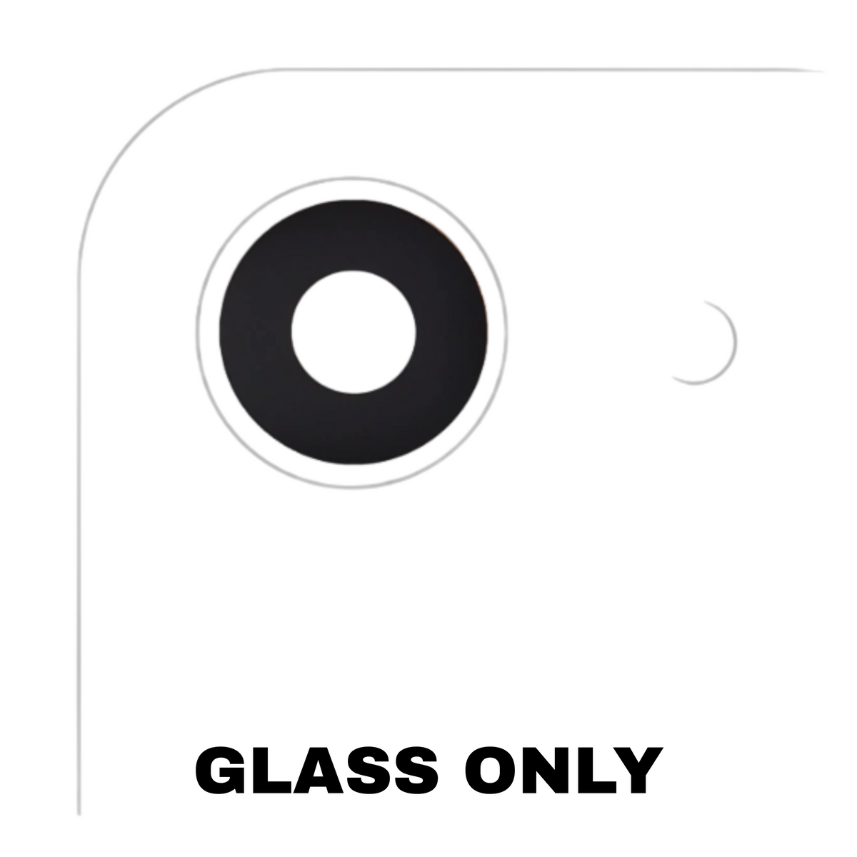 iPhone 16e/17e Camera Lens Glass with Adhesive Premium