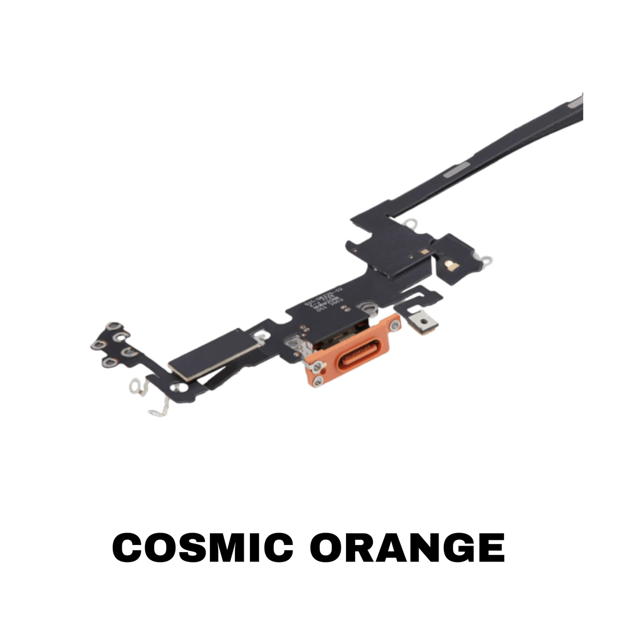 iPhone 17 Pro port flex replacement in Cosmic Orange