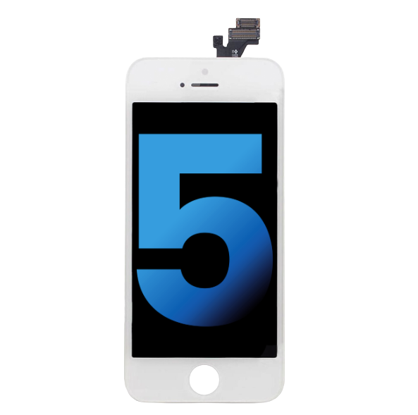 iPhone 5 screen replacement LCD white aftermarket